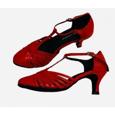 LUCY RED SHIMMER - 2.5 INCH HEEL